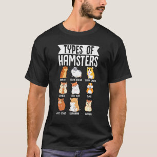 Soorten hamsters dragen Syrische geslachtsrijknaag T-shirt