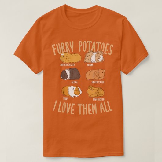 Soorten hande varkensstapel t-shirt (Design voorkant)