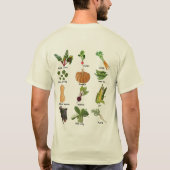 Soorten herfst Veggies Herfst Vegetable Harvest T-shirt (Achterkant)