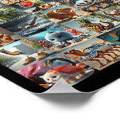 Soorten Italiaanse Brainrot Meme karakter Hand Dra Poster (Hoek)