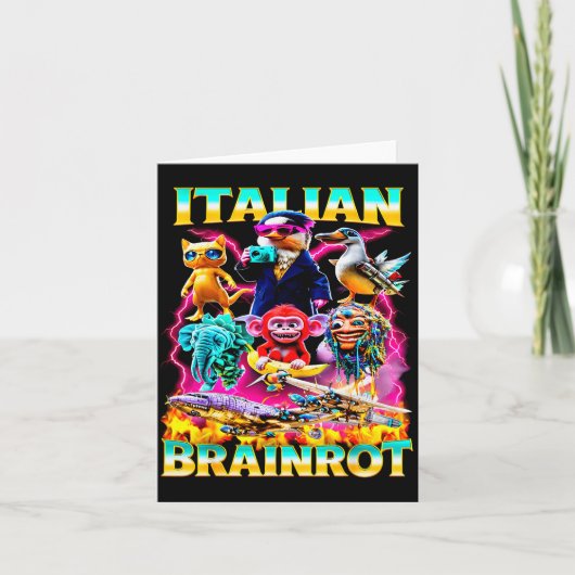 Soorten Italiaanse Brainrot Meme Karakter Hand Get Kaart (Voorkant)