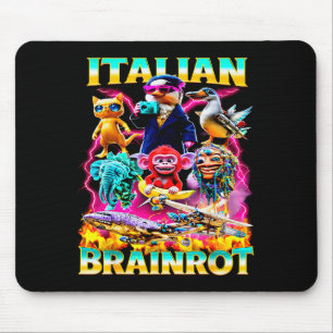 Soorten Italiaanse Brainrot Meme Karakter Hand Get Muismat