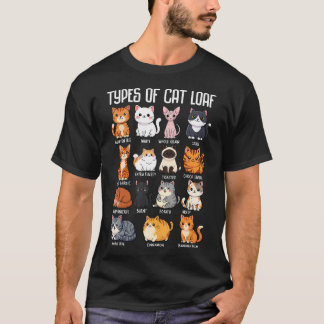 Soorten Kat Brood Kat Liefhebber Meisje Schattig T-shirt