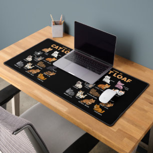Soorten Kat Broodje Schattige Kitten Kawaii Katten Bureaumat