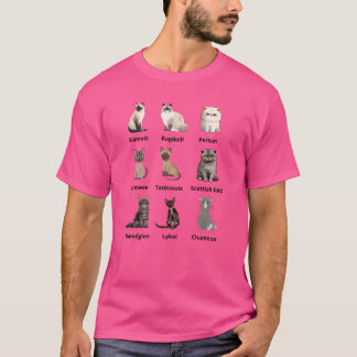 Soorten Katten Toekomstige Kattenliefhebbers Felin T-shirt