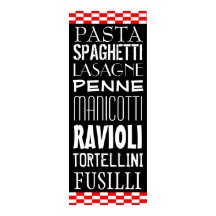 Soorten keukenkunst van pasta's