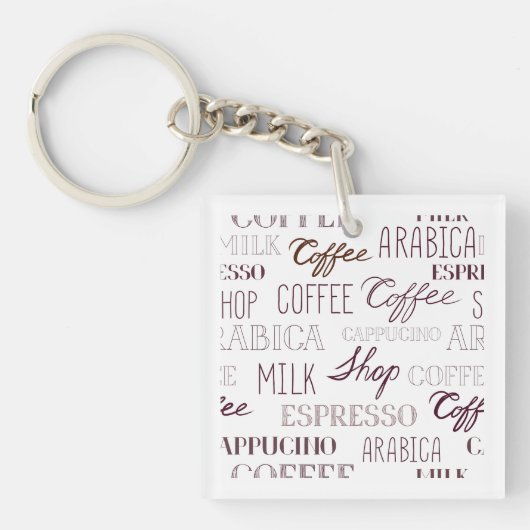 Soorten koffie-Drinken Sleutelhanger (Voorkant)