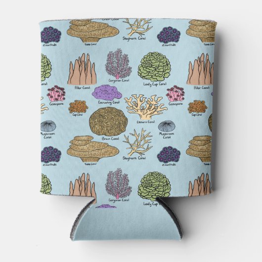 Soorten koraal blikjeskoeler (Voorkant)