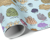 Soorten Koraal Cadeaupapier (Rol Hoek)