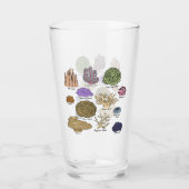 Soorten koraal glas (Achterkant)