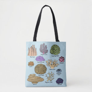 Soorten koraal tote bag