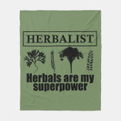 Soorten kruiden kruidkundige fleece deken (Voorkant)