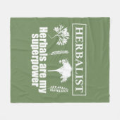 Soorten kruiden kruidkundige fleece deken (Voorkant (Horizontaal))