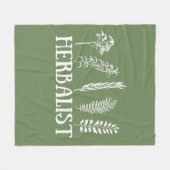 Soorten kruiden kruidkundige fleece deken (Voorkant (Horizontaal))