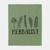 Soorten kruiden kruidkundige fleece deken (Voorkant)