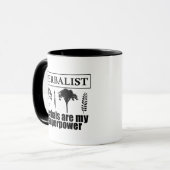 Soorten kruiden kruidkundige mok (Voorkant links)