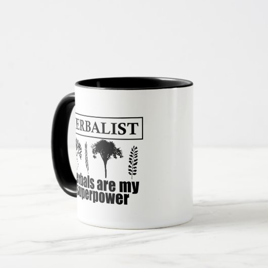 Soorten kruiden kruidkundige mok (Voorkant links)