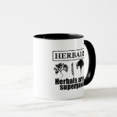 Soorten kruiden kruidkundige mok (Voorkant rechts)