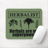 Soorten kruiden kruidkundige muismat (Met muis)