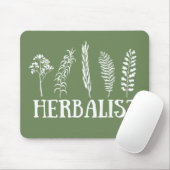 Soorten kruiden kruidkundige muismat (Met muis)