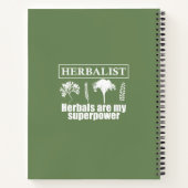 Soorten kruiden kruidkundige notitieboek (Achterkant)