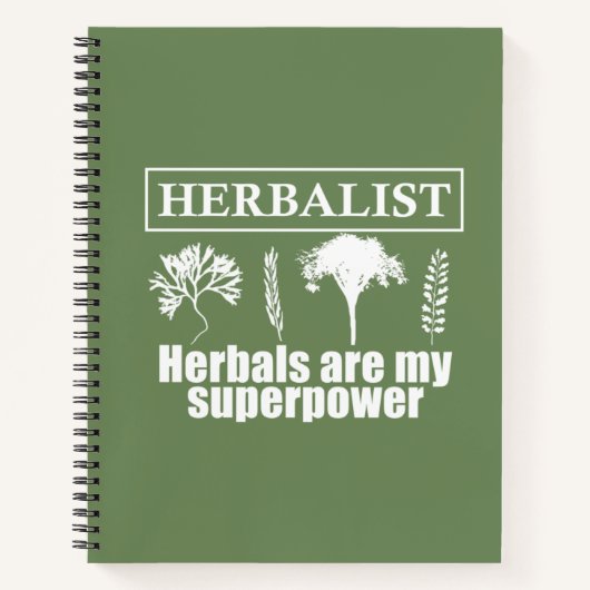 Soorten kruiden kruidkundige notitieboek (Voorkant)