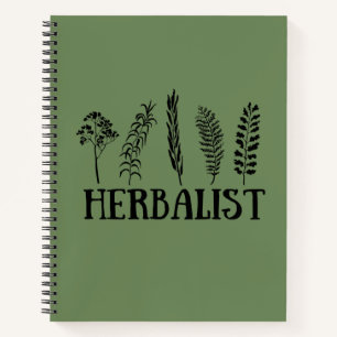 Soorten kruiden kruidkundige notitieboek