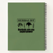 Soorten kruiden kruidkundige notitieboek (Achterkant)