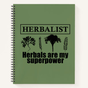 Soorten kruiden kruidkundige notitieboek