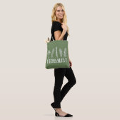 Soorten kruiden kruidkundige tote bag (Op model)
