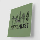 Soorten kruiden kruidkundige vierkante klok (Hoek)