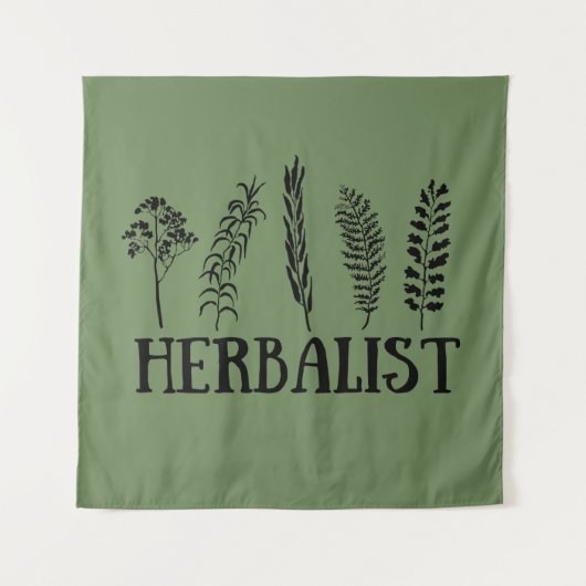 Soorten kruiden kruidkundige wandkleed (Voorkant)