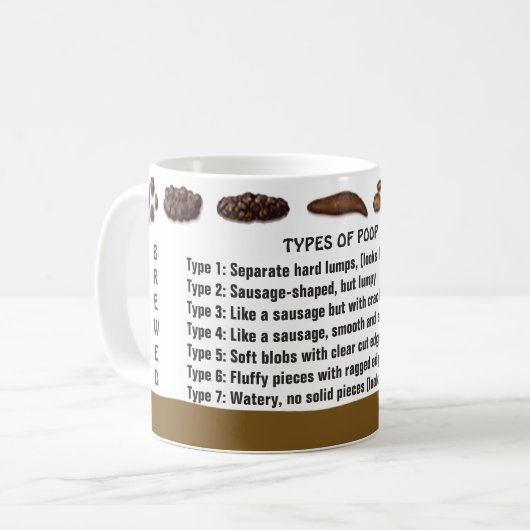 Soorten Poop Coffee-Mok Koffiemok (Voorkant links)