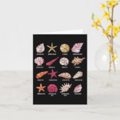 Soorten Seashells Beach Shelling Conch Zee Shell Kaart (Gele Bloem)