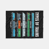 Soorten Shirt Peuter Boy Locomotief Son B Fleece Deken (Voorkant (Horizontaal))