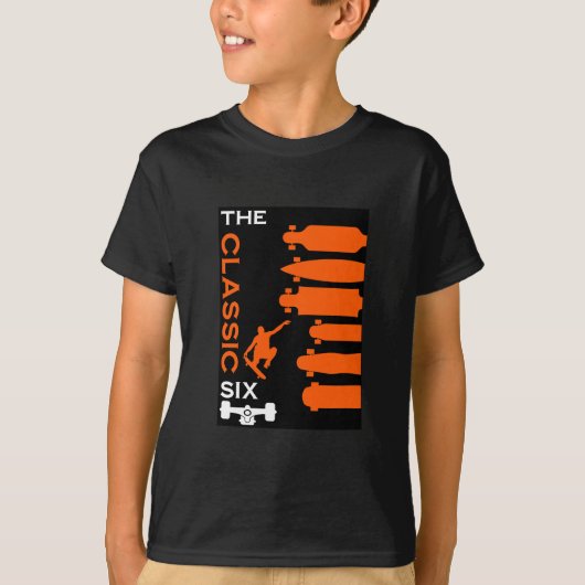 Soorten skateboards t-shirt (Voorkant)