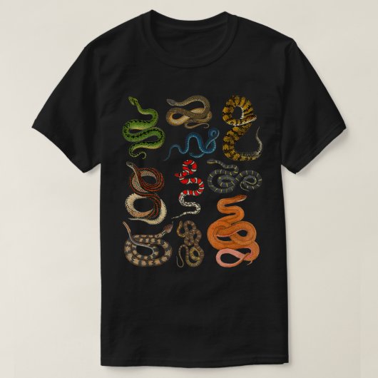 Soorten slangen Herpetoloog Educatief Kinder Jonge T-shirt (Design voorkant)