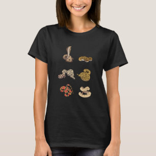 Soorten Snake Soorten Educatieve Grafiek Snake Lov T-shirt