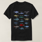 Soorten soorten zalm t-shirt (Design voorkant)