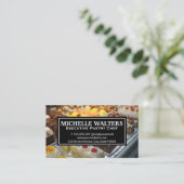 Soorten taarten op display visitekaartje (Staand voorkant)