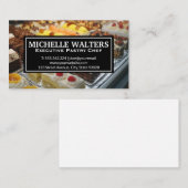 Soorten taarten op display visitekaartje (Voorkant / Achterkant)