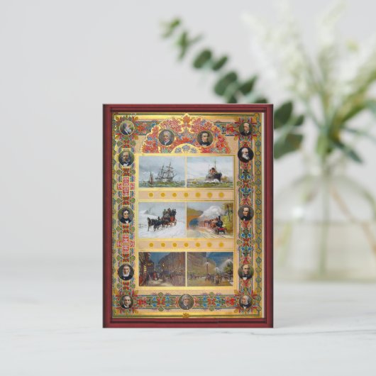  soorten vervoer briefkaart (Staand voorkant)