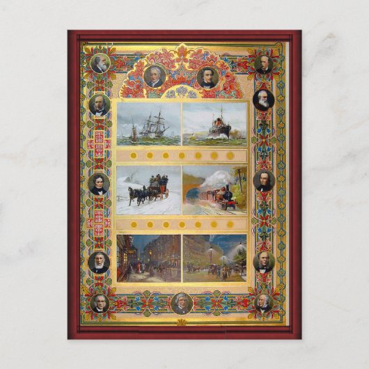  soorten vervoer briefkaart (Voorkant)