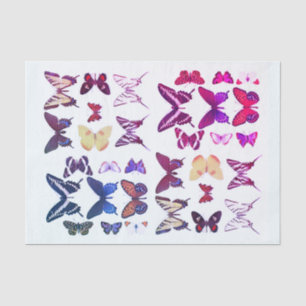 Soorten Vlinders Collectie Pink Blue Tissuepapier