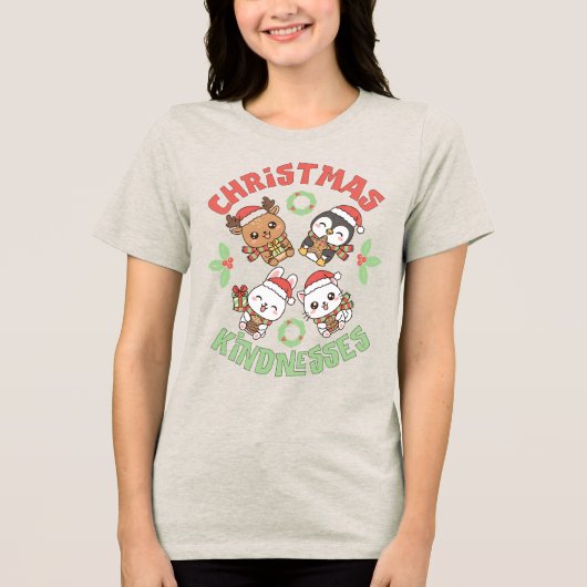 soorten vriendelijkheid Tri-Blend shirt (Voorkant)