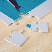 Soorten walvissen en zoogdiervariëteiten legpuzzel (Zijkant)