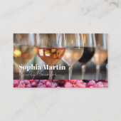 Soorten wijnen voor proeverijen visitekaartje (Voorkant)