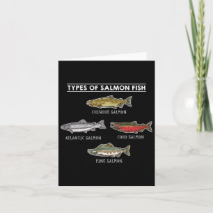 Soorten zalmvis voor zalm Gevist Kaart