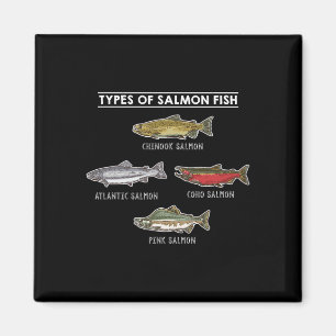 Soorten zalmvis voor zalm Gevist Magneet