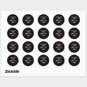 Soorten zalmvis voor zalm Gevist Ronde Sticker (Vel)